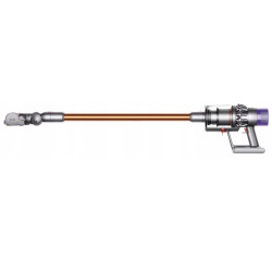 Κάθετη ηλεκτρική σκούπα Dyson Cyclone V10 Absolute 448883-01, 150AW, 125.000 σ.α.λ., 0,77 l, 60 λεπτά, 3 λειτουργίες, 2 Tier Cyclone™, HEPA, Αθόρυβη, Υγιεινή εκκένωση, Χωρίς μπλέξιμο, Νικέλιο/πορτοκαλί