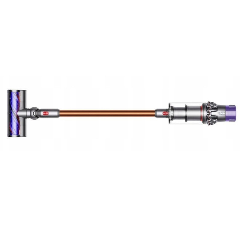 Κάθετη ηλεκτρική σκούπα Dyson Cyclone V10 Absolute 448883-01, 150AW, 125.000 σ.α.λ., 0,77 l, 60 λεπτά, 3 λειτουργίες, 2 Tier Cyclone™, HEPA, Αθόρυβη, Υγιεινή εκκένωση, Χωρίς μπλέξιμο, Νικέλιο/πορτοκαλί