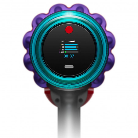Σκούπα όρθια Dyson Gen5detect 446989-01, 280AW, 135000 rpm, 0.75l, 70 λεπτά, 3 λειτουργίες, LCD με δεδομένα σε πραγματικό χρόνο, αισθητήρας σωματιδίων, φωτισμός, HEPA, νικέλιο/μωβ