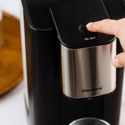 Διανομέας ζεστού νερού Klausberg KB 7877, 2600W, 2.5l, 95°C, 400-500ml/min, ένδειξη στάθμης νερού, CE, RoHS, Μαύρο