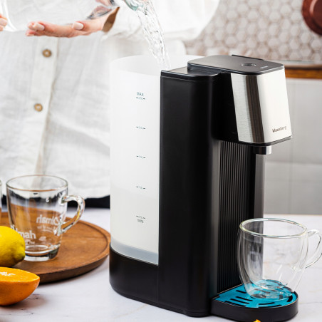 Διανομέας ζεστού νερού Klausberg KB 7877, 2600W, 2.5l, 95°C, 400-500ml/min, ένδειξη στάθμης νερού, CE, RoHS, Μαύρο