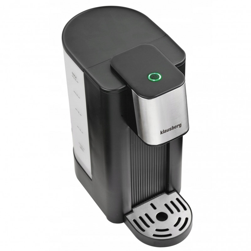 Διανομέας ζεστού νερού Klausberg KB 7877, 2600W, 2.5l, 95°C, 400-500ml/min, ένδειξη στάθμης νερού, CE, RoHS, Μαύρο