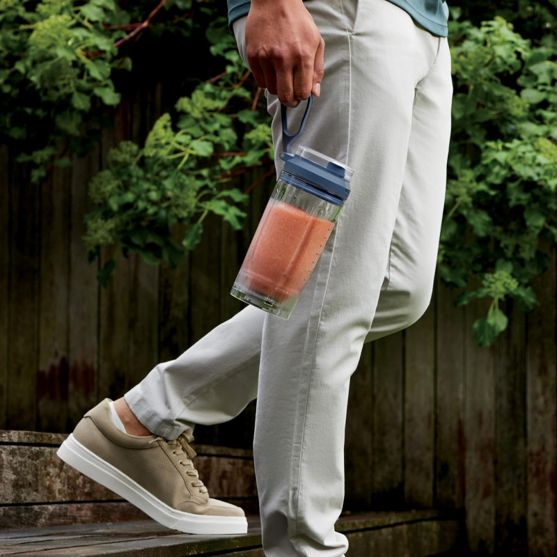 Φορητός μπλέντερ Ninja Blast Max BC251EUNV, 14,4 W, 11,1 V, 570 ml, 19.000 σ.α.λ., Θρυμματισμός πάγου, Έως 25 κύκλοι, Χωρίς BPA, Μπλε