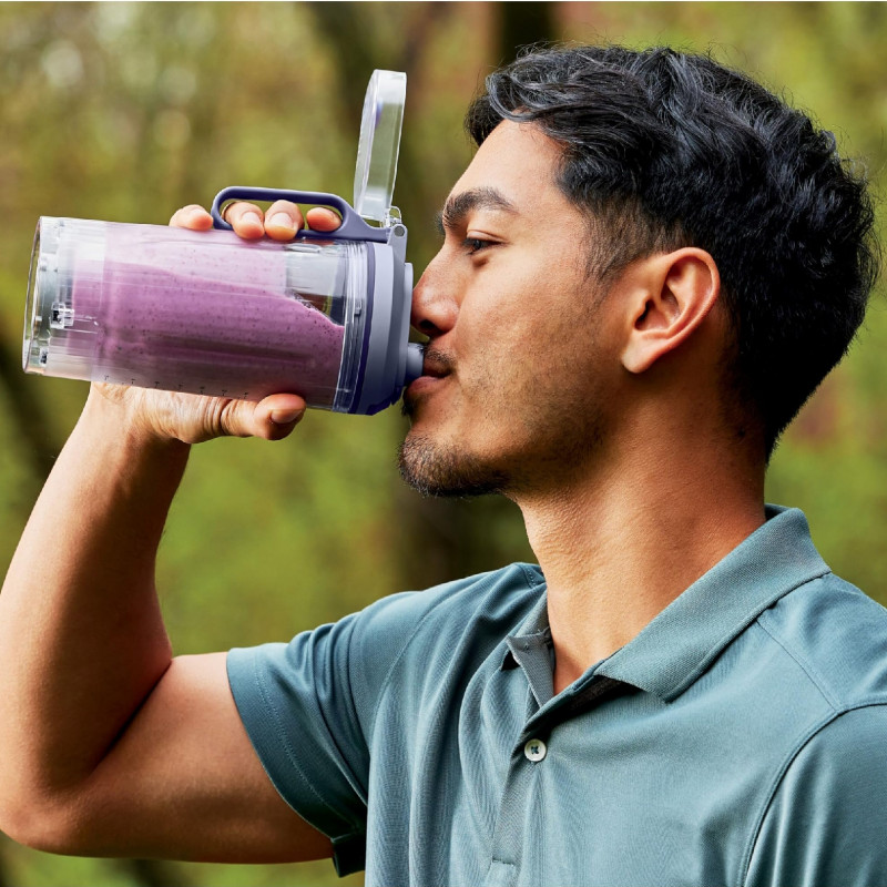 Φορητός μπλέντερ Ninja Blast Max BC251EULD, 14,4 W, 11,1 V, 570 ml, 19.000 σ.α.λ., Θρυμματισμός πάγου, Έως 25 κύκλους, Χωρίς BPA, Μωβ