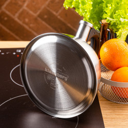 Σφυρίζοντας βραστήρας Klausberg KB 7951, 2.5 l, Ανοξείδωτο ατσάλι, Θερμομονωμένη λαβή, Επαγωγή, Ματ όνυχα