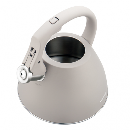 Σφυρίζοντας βραστήρας Klausberg KB 7953, 2.5 l, Ανοξείδωτο, Θερμομονωμένη λαβή, Επαγωγή, Μπεζ