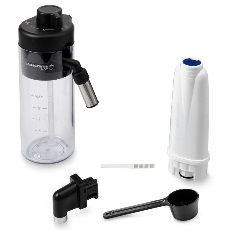 Καφετιέρα DeLonghi Magnifica PLUS ECAM 320.60.B, 1450W, 15 bar, 1.8l, 15 προγράμματα, 13 επίπεδα άλεσης, οθόνη αφής TFT, LatteCrema Hot, επιλογή κόκκων καφέ, Μαύρο