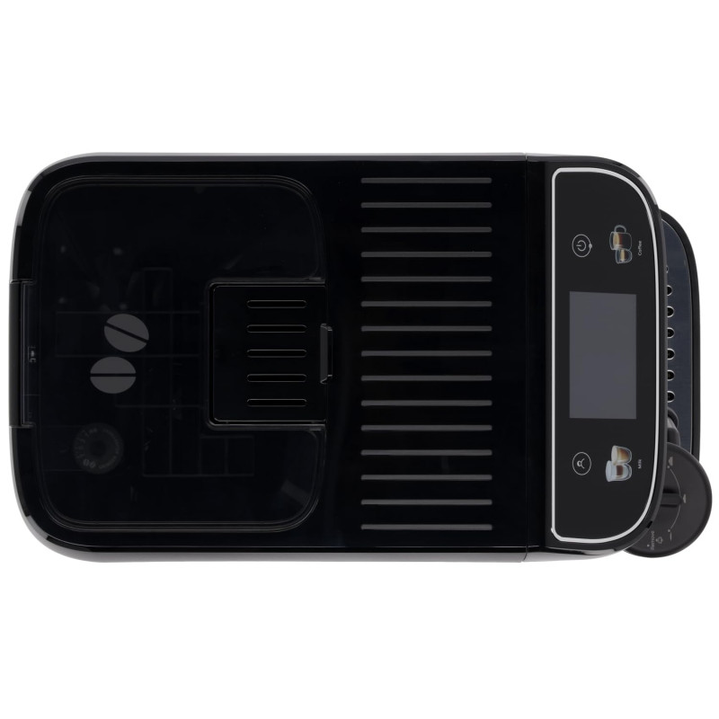 Καφετιέρα DeLonghi Magnifica PLUS ECAM 320.60.B, 1450W, 15 bar, 1.8l, 15 προγράμματα, 13 επίπεδα άλεσης, οθόνη αφής TFT, LatteCrema Hot, επιλογή κόκκων καφέ, Μαύρο