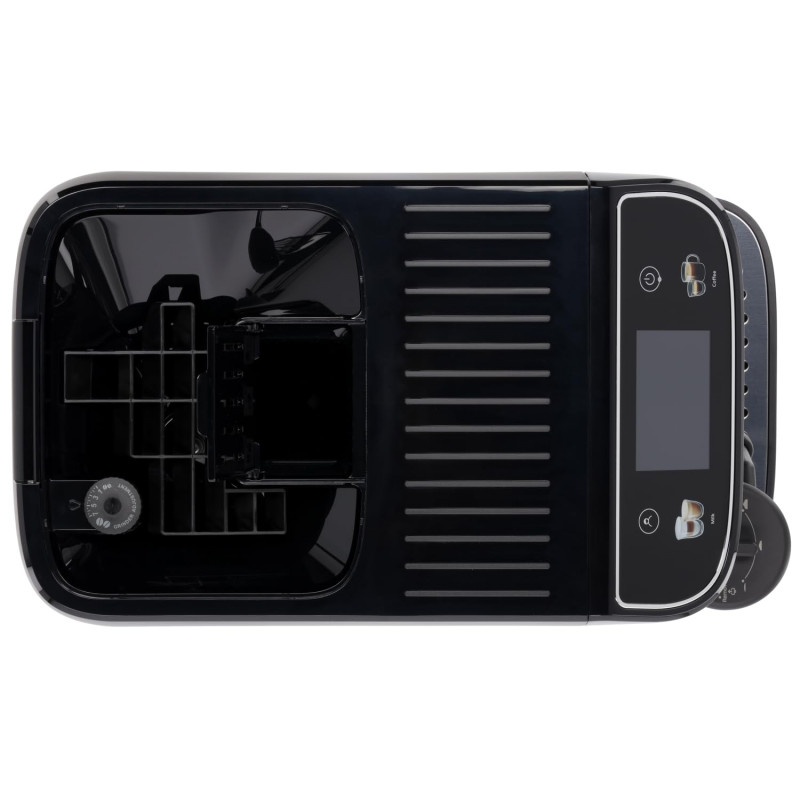 Καφετιέρα DeLonghi Magnifica PLUS ECAM 320.60.B, 1450W, 15 bar, 1.8l, 15 προγράμματα, 13 επίπεδα άλεσης, οθόνη αφής TFT, LatteCrema Hot, επιλογή κόκκων καφέ, Μαύρο