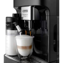 Καφετιέρα DeLonghi Magnifica PLUS ECAM 320.60.B, 1450W, 15 bar, 1.8l, 15 προγράμματα, 13 επίπεδα άλεσης, οθόνη αφής TFT, LatteCrema Hot, επιλογή κόκκων καφέ, Μαύρο