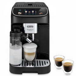 Καφετιέρα DeLonghi Magnifica PLUS ECAM 320.60.B, 1450W, 15 bar, 1.8l, 15 προγράμματα, 13 επίπεδα άλεσης, οθόνη αφής TFT, LatteCrema Hot, επιλογή κόκκων καφέ, Μαύρο