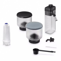 Μηχανή Espresso DeLonghi Rivelia Pebble Grey EXAM440.55.G, 1450W, 19 bar, 1.4l, οθόνη αφής TFT, Twin Shot, Bean Adapt, 17 ποτά, Stone Grey