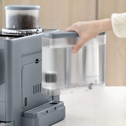 Μηχανή Espresso DeLonghi Rivelia Pebble Grey EXAM440.55.G, 1450W, 19 bar, 1.4l, οθόνη αφής TFT, Twin Shot, Bean Adapt, 17 ποτά, Stone Grey