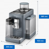 Μηχανή Espresso DeLonghi Rivelia Pebble Grey EXAM440.55.G, 1450W, 19 bar, 1.4l, οθόνη αφής TFT, Twin Shot, Bean Adapt, 17 ποτά, Stone Grey
