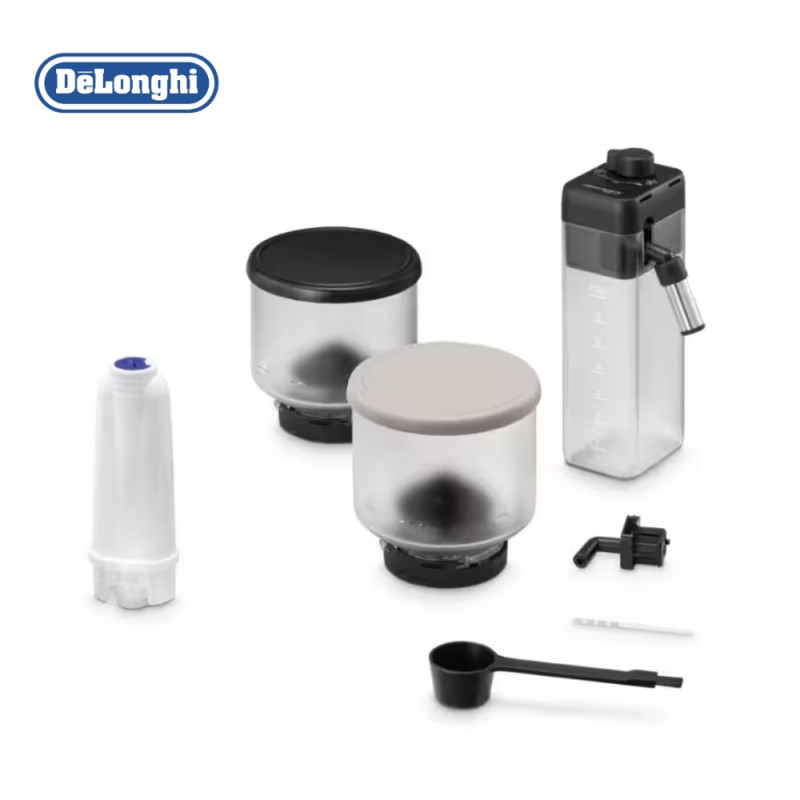 Μηχανή Espresso DeLonghi Rivelia Sand Beige EXAM440.55.BG, 1450W, 19 bar, 1.4l, οθόνη αφής TFT, Twin Shot, Bean Adapt, LatteCrema Hot, 17 ποτά, Μπεζ