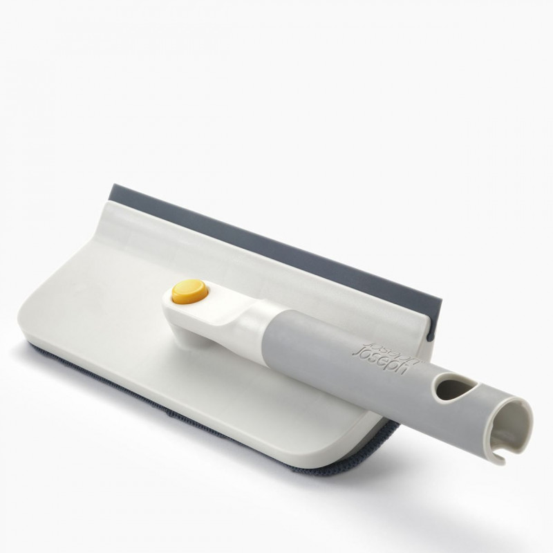 Σφουγγαρίστρα καθαρισμού γυαλιού 2σε1 Joseph Joseph CleanTech 6500014, 36 cm, Πτυσσόμενη λαβή, Γκρι/Κίτρινο