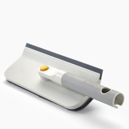 Σφουγγαρίστρα καθαρισμού γυαλιού 2σε1 Joseph Joseph CleanTech 6500014, 36 cm, Πτυσσόμενη λαβή, Γκρι/Κίτρινο