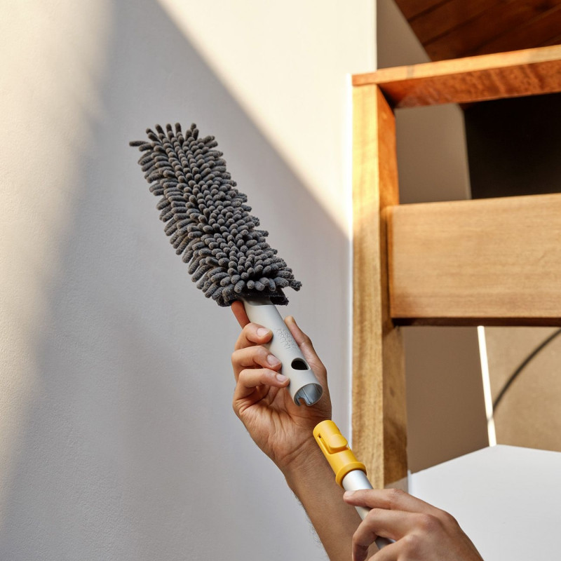 Τηλεσκοπική λαβή Joseph Joseph CleanTech 6500038, 61-86 cm, Οπή για κρέμασμα, Γκρι