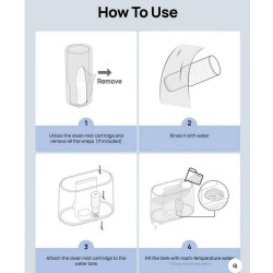 Κασέτες καθαρισμού για υγραντήρα αέρα DREO 420S, 3 τεμ., Ασημένιοι ιονείς, Τριπλό σύστημα καθαρισμού, Λευκό