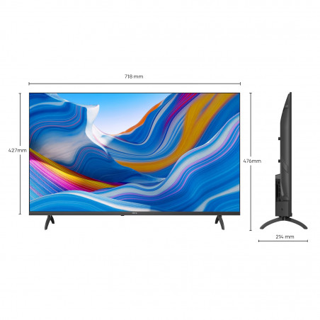 Τηλεόραση METZ blue 32MTE6000Z, 32", 80cm, 1366x768 HD Ready, Google TV, LCD / Direct LED, SMART, Bluetooth, Μαύρο