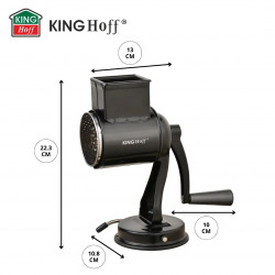 Kinghoff περιστροφική πλάνη KH 1951, 5 αφαιρούμενα εξαρτήματα, Ανοξείδωτο, Μαύρο