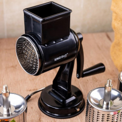 Kinghoff περιστροφική πλάνη KH 1951, 5 αφαιρούμενα εξαρτήματα, Ανοξείδωτο, Μαύρο