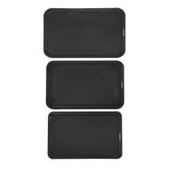 Σετ μαχαιριών και σανίδων κοπής Klausberg KB 7980, 8 τεμάχια, Ανοξείδωτο ατσάλι, Βάση, Μαύρο/inox