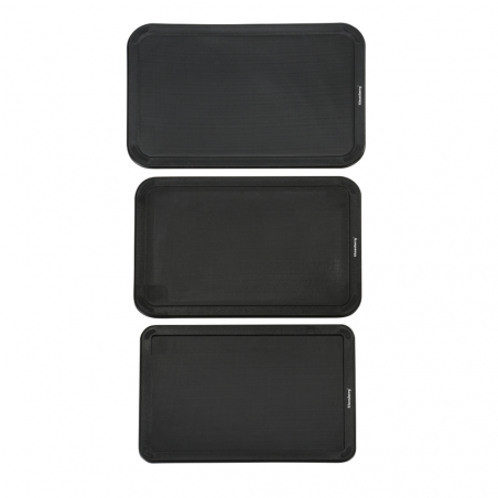 Σετ μαχαιριών και σανίδων κοπής Klausberg KB 7980, 8 τεμάχια, Ανοξείδωτο ατσάλι, Βάση, Μαύρο/inox