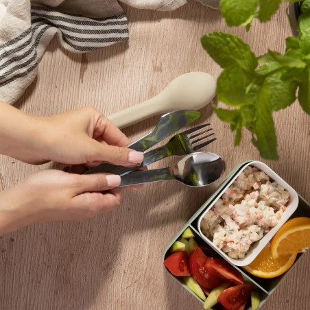 Σετ 3 μαχαιροπήρουνων Kinghoff KH 1954, θήκη αποθήκευσης σιλικόνης, Ανοξείδωτο, Ασημί