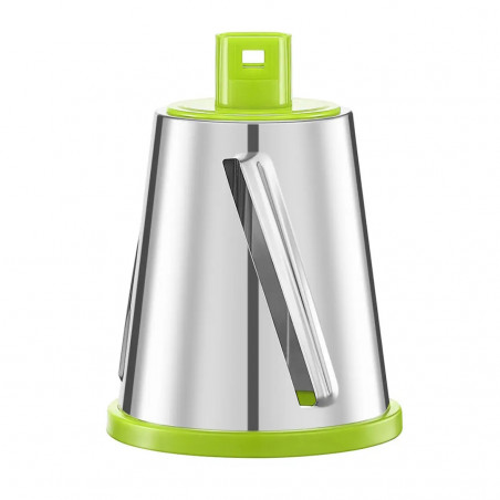 Τρίφτης χειρός με 3 εξαρτήματα Kinghoff KH 1960, Ανοξείδωτο, Λευκό/Πράσινο