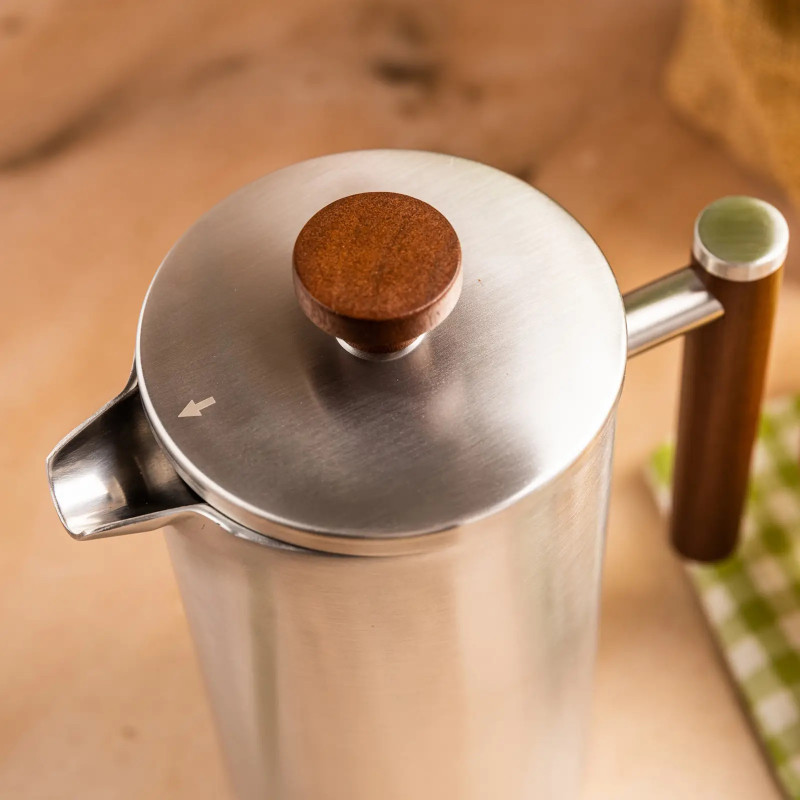 Πρέσα γαλλικού καφέ/τσάι Kinghoff KH 1995, 1 l, Ανοξείδωτο, Διπλά τοιχώματα, Inox