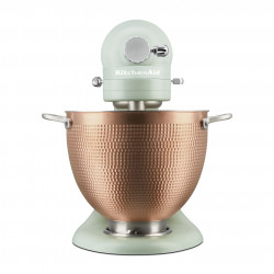 Πλανητικό μίξερ KitchenAid Artisan Blossom Exclusive Design 5KSM180LEELB, 300W, 4.7L, Άμεση κίνηση, 10 ταχύτητες, Κεφαλή με κλίση, Σφυρήλατο χάλκινο μπολ, Πράσινο των βοτάνων