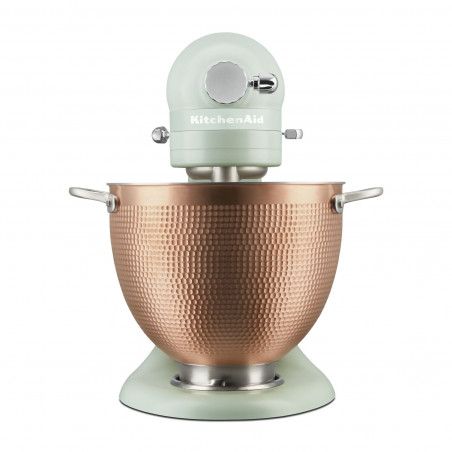 Πλανητικό μίξερ KitchenAid Artisan Blossom Exclusive Design 5KSM180LEELB, 300W, 4.7L, Άμεση κίνηση, 10 ταχύτητες, Κεφαλή με κλίση, Σφυρήλατο χάλκινο μπολ, Πράσινο των βοτάνων