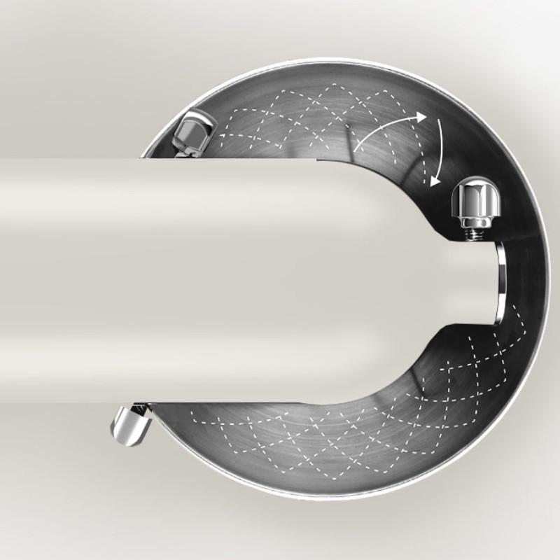 Πλανητικό μίξερKitchenAid Artisan Μονόχρωμο λευκό 5KSM156CXEPL, 300W, 4.7L, Άμεση κίνηση, 10 ταχύτητες, Κεραμικό μπολ, Λευκή πορσελάνη