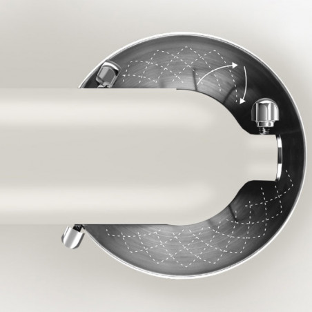 Πλανητικό μίξερKitchenAid Artisan Μονόχρωμο λευκό 5KSM156CXEPL, 300W, 4.7L, Άμεση κίνηση, 10 ταχύτητες, Κεραμικό μπολ, Λευκή πορσελάνη