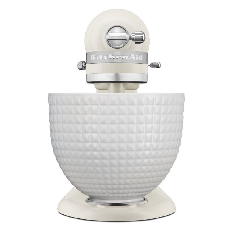 Πλανητικό μίξερKitchenAid Artisan Μονόχρωμο λευκό 5KSM156CXEPL, 300W, 4.7L, Άμεση κίνηση, 10 ταχύτητες, Κεραμικό μπολ, Λευκή πορσελάνη
