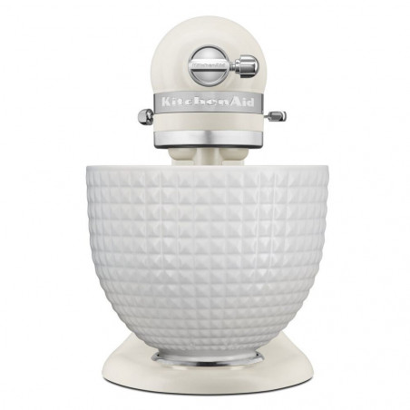 Πλανητικό μίξερKitchenAid Artisan Μονόχρωμο λευκό 5KSM156CXEPL, 300W, 4.7L, Άμεση κίνηση, 10 ταχύτητες, Κεραμικό μπολ, Λευκή πορσελάνη