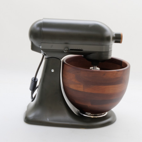 Πλανητικό μίξερ KitchenAid Artisan Evergreen 5KSM180WSEEG, 300W, 4.7L, Άμεση κίνηση, 10 ταχύτητες, Κεφαλή με κλίση, Μπολ καρυδιάς, Σκούρο πράσινο/καφέ