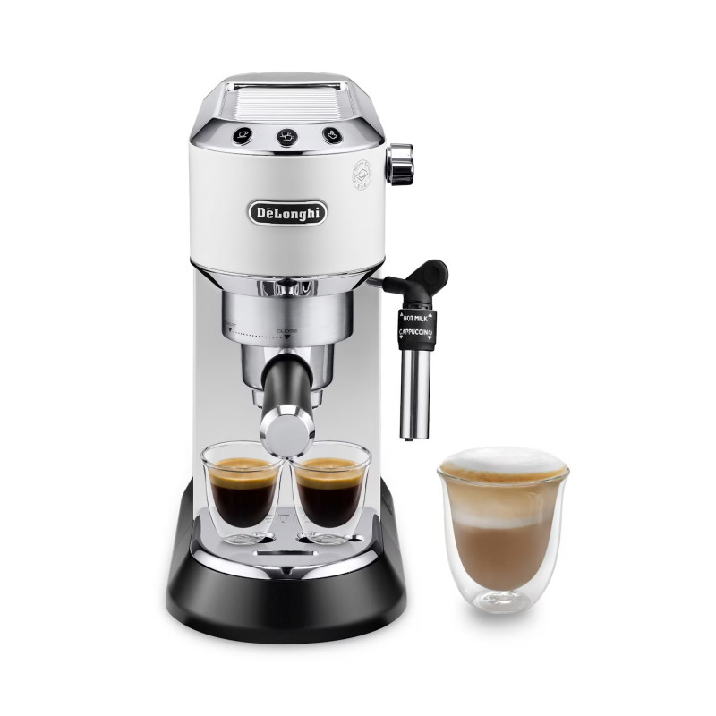 Μηχανή Espresso DeLonghi EC685.W, 1300W, 15 bar, 1.1 l, 3 προσαρμογείς, Έλεγχος θερμοκρασίας, Λευκό