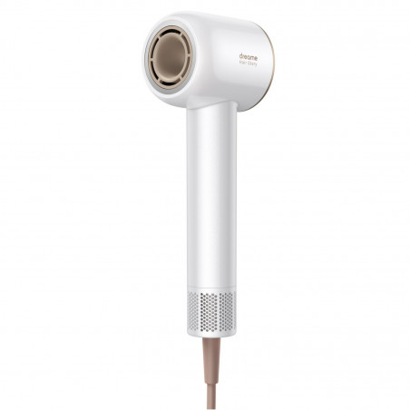 Σεσουάρ μαλλιών Dreame Glory, 1400W, 110000 rpm, 4 θερμοκρασίες, 2 ταχύτητες, 57°C, ιονισμός, θερμοαισθητήρας NTC, ενδείξεις LED, Λευκό