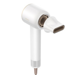 Σεσουάρ μαλλιών Dreame Glory, 1400W, 110000 rpm, 4 θερμοκρασίες, 2 ταχύτητες, 57°C, ιονισμός, θερμοαισθητήρας NTC, ενδείξεις LED, Λευκό