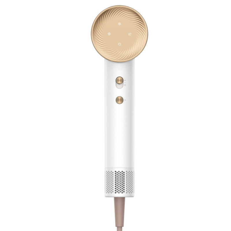 Σεσουάρ μαλλιών Dreame Glory, 1400W, 110000 rpm, 4 θερμοκρασίες, 2 ταχύτητες, 57°C, ιονισμός, θερμοαισθητήρας NTC, ενδείξεις LED, Λευκό