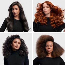 Hair Curler Dyson 123682-01 HS08 Airwrap i.d.™ Straight + Wavy T1/T2 AmSi/PkCp, 1300W, 13.5 l/s, Αυτόματο μπούκωμα, ιονισμός, 3 ταχύτητες, 3 θερμοκρασίες, Bluetooth, Ασημί Αμέθυστος/Ροζ Χαλκός