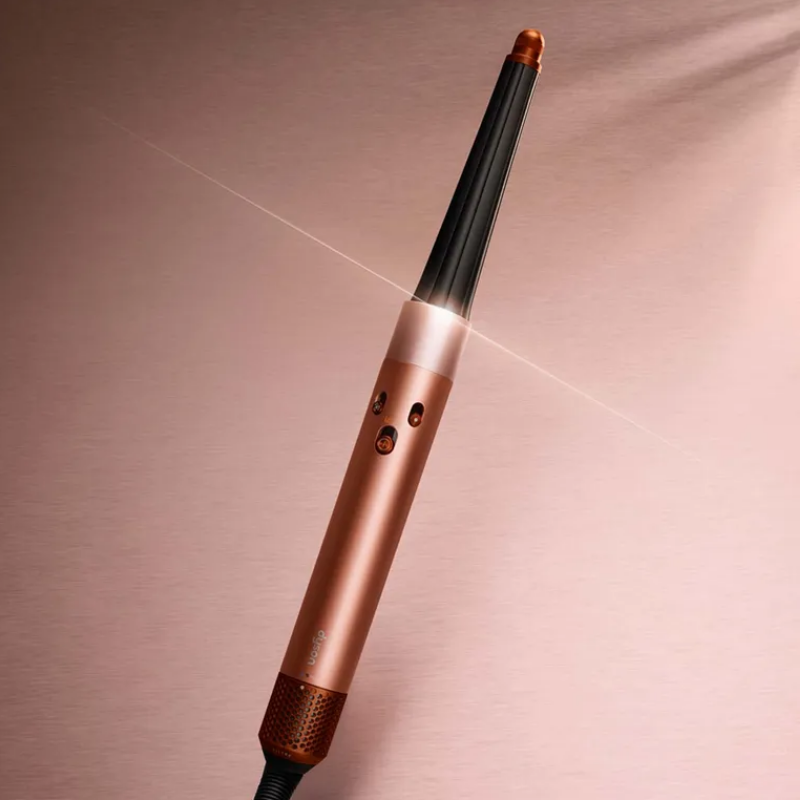 Hair Curler Dyson 123682-01 HS08 Airwrap i.d.™ Straight + Wavy T1/T2 AmSi/PkCp, 1300W, 13.5 l/s, Αυτόματο μπούκωμα, ιονισμός, 3 ταχύτητες, 3 θερμοκρασίες, Bluetooth, Ασημί Αμέθυστος/Ροζ Χαλκός