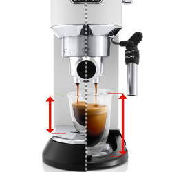 Μηχανή Espresso DeLonghi EC685.W, 1300W, 15 bar, 1.1 l, 3 προσαρμογείς, Έλεγχος θερμοκρασίας, Λευκό