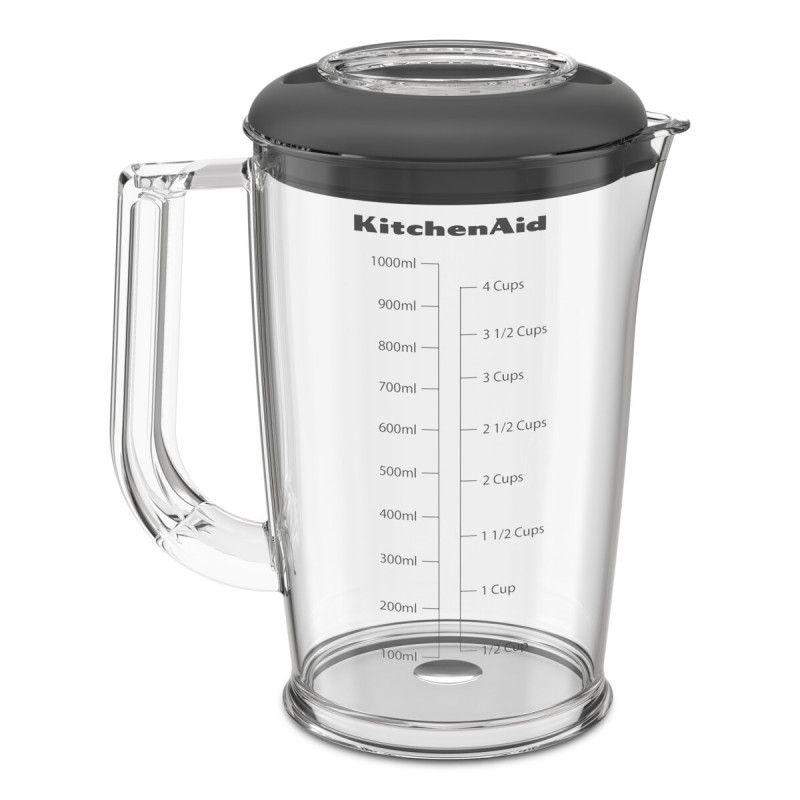 Пасатор, чопър и миксер 3в1 Kitchenaid 5KHBRV75BM, 12V, 2 променливи скорости, 5 функции, USB-C зареждане, Черен