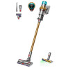 Σκούπα όρθια Dyson V15 Detect Absole 447000-01, 660W, 0.76 l, 60 λεπτά αυτονομία, Αισθητήρες, 3 λειτουργίες, LCD, Γκρι/χρυσό