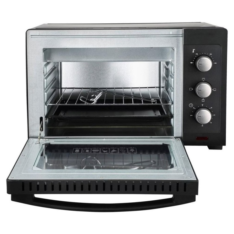 Ηλεκτρικός φούρνος Esperanza EKO008N, 1280W, 20 l, 100-230C, Χρονοδιακόπτης 60 min, Μαύρο