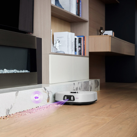 Ρομποτική σκούπα Eureka J15 Ultra, 19.000 Pa, 3 λίτρα, Αυτονομία 150 λεπτών, Lidar + κάμερα RGB, FlexiRazor, Φωνητικός έλεγχος, Λευκό