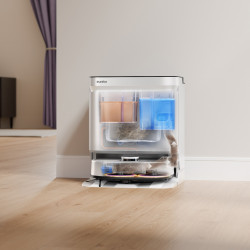 Ρομποτική σκούπα Eureka J15 Ultra, 19.000 Pa, 3 λίτρα, Αυτονομία 150 λεπτών, Lidar + κάμερα RGB, FlexiRazor, Φωνητικός έλεγχος, Λευκό